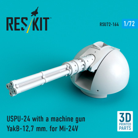 Shop USPU-24 with a machine gun YakB-12,7 mm for Mi-24V (3D Printed) (1/72) Scale Plastic Models Kits. Accessories and Resin Parts. Reskit online Store