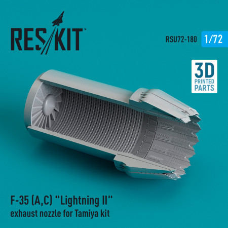 Shop F-35 (A,C) "Lightning II" exhaust nozzle for Tamiya kit (3D Printed) (1/72) Scale Plastic Models Kits. Accessories and Resin Parts. Reskit online Store