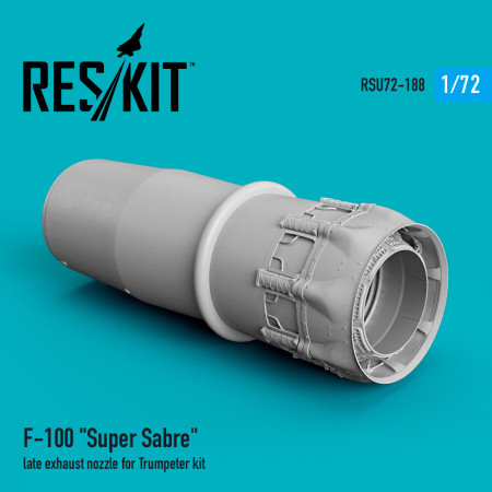 Shop F-100 "Super Sabre" late exhaust nozzle for Trumpeter kit (1/72) Scale Plastic Models Kits. Accessories and Resin Parts. Reskit online Store