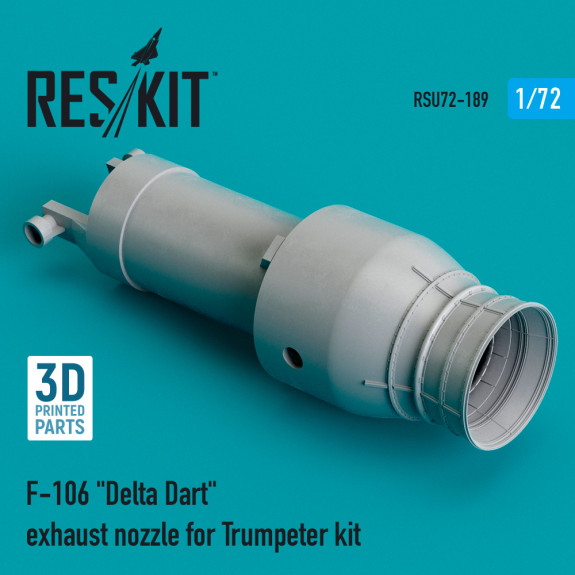 Shop F-106 "Delta Dart" exhaust nozzle for Trumpeter kit (3D Printed) (1/72) Scale Plastic Models Kits. Accessories and Resin Parts. Reskit online Store