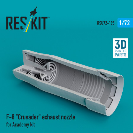 Shop F-8 "Crusader" exhaust nozzle for Academy kit (3D Printed) (1/72) Scale Plastic Models Kits. Accessories and Resin Parts. Reskit online Store