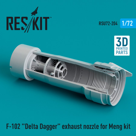 Shop F-102 "Delta Dagger" exhaust nozzle for Meng kit (3D Printed) (1/72) Scale Plastic Models Kits. Accessories and Resin Parts. Reskit online Store