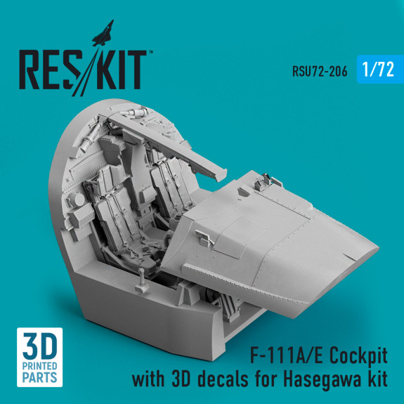 Shop F-111A/E Cockpit with 3D decals for Hasegawa kit (3D Printed) (1/72) Scale Plastic Models Kits. Accessories and Resin Parts. Reskit online Store