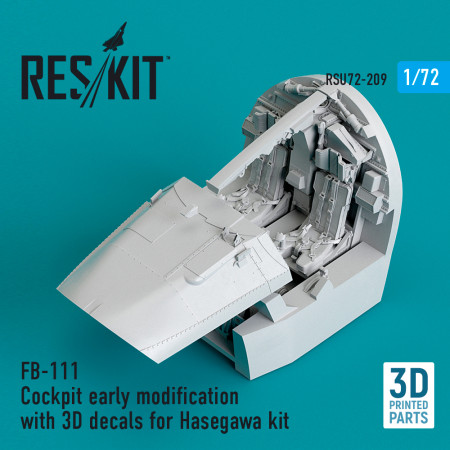 Shop FB-111 Cockpit early modification with 3D decals for Hasegawa kit (3D Printed) (1/72) Scale Plastic Models Kits. Accessories and Resin Parts. Reskit online Store