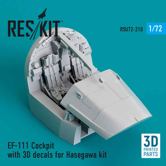 Shop EF-111 Cockpit with 3D decals for Hasegawa kit (3D Printed) (1/72) Scale Plastic Models Kits. Accessories and Resin Parts. Reskit online Store