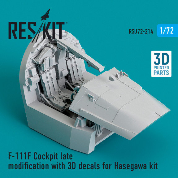 Shop F-111F Cockpit late modification with 3D decals for Hasegawa kit (3D Printed) (1/72) Scale Plastic Models Kits. Accessories and Resin Parts. Reskit online Store