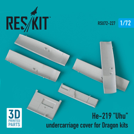 He-219 "Uhu" undercarriage covers for Dragon kit (3D Printed) (1/72) Shop He-219 "Uhu" undercarriage covers for Dragon kit (3D Printed) (1/72) Scale Plastic Models Kits. Accessories and Resin Parts. Reskit online Store