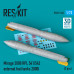 Shop Mirage 2000 RPL 541/542 external fuel tanks 2000lt (2 pcs) (3D Printed) (1/72) Scale Plastic Models Kits. Accessories and Resin Parts. Reskit online Store