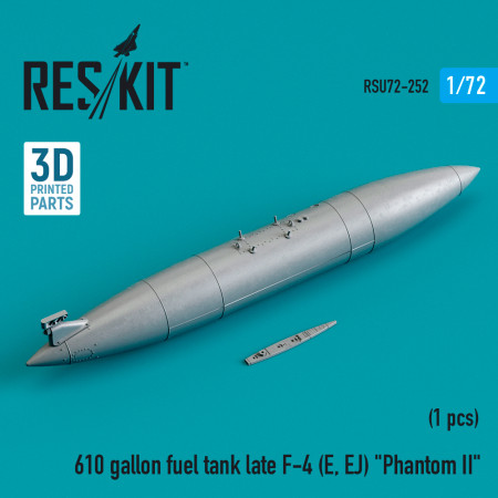 Shop 610 gallon fuel tank late F-4 (E, EJ) "Phantom II" (3D Printed) (1/72) Scale Plastic Models Kits. Accessories and Resin Parts. Reskit online Store