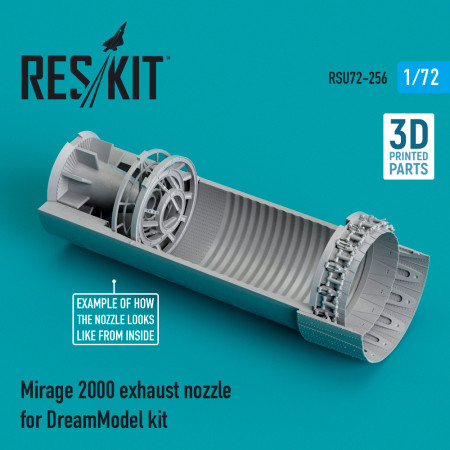 Shop Mirage 2000 exhaust nozzle for DreamModel kit (3D Printed) (1/72) Scale Plastic Models Kits. Accessories and Resin Parts. Reskit online Store