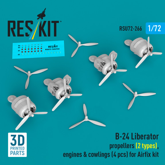 B-24 Liberator propellers (2 types), engines & cowlings (4 pcs) for Airfix kit (3D Printed) (1/72) Shop B-24 Liberator propellers (2 types), engines & cowlings (4 pcs) for Airfix kit (3D Printed) (1/72) Scale Plastic Models Kits. Accessories and Resin Parts. Reskit online Store