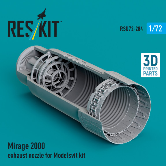 Shop Mirage 2000 exhaust nozzle for Modelsvit kit (3D Printed) (1/72) Scale Plastic Models Kits. Accessories and Resin Parts. Reskit online Store