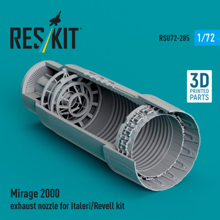 Shop Mirage 2000 exhaust nozzle for Italeri/Revell kit (3D Printed) (1/72) Scale Plastic Models Kits. Accessories and Resin Parts. Reskit online Store