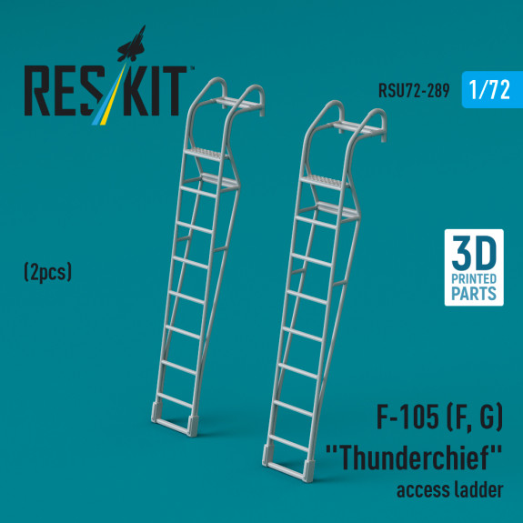 F-105 (F, G) "Thunderchief" access ladders (2 pcs) (3D Printed) (1/72) Shop F-105 (F, G) "Thunderchief" access ladders (2 pcs) (3D Printed) (1/72) Scale Plastic Models Kits. Accessories and Resin Parts. Reskit online Store