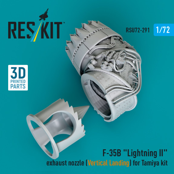 Shop F-35B "Lightning II" exhaust nozzle (Vertical Landing) for Tamiya kit (3D printed) (1/72) Scale Plastic Models Kits. Accessories and Resin Parts. Reskit online Store