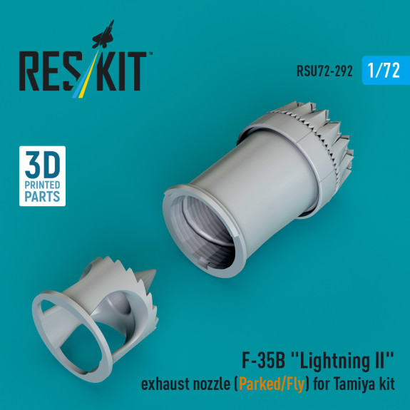 Shop F-35B "Lightning II" exhaust nozzle (Parked/Fly) for Tamiya kit (3D printed) (1/72) Scale Plastic Models Kits. Accessories and Resin Parts. Reskit online Store