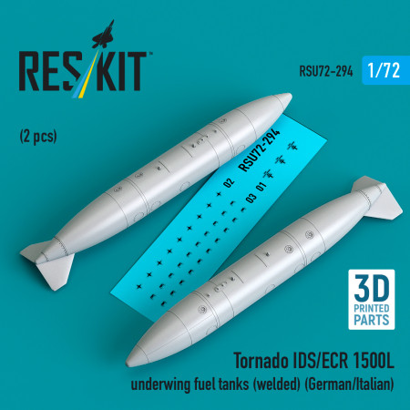 Tornado IDS/ECR 1500L underwing fuel tanks (welded) (German/Italian) (2 pcs) (3D Printed) (1/72) Shop Tornado IDS/ECR 1500L underwing fuel tanks (welded) (German/Italian) (2 pcs) (3D Printed) (1/72) Scale Plastic Models Kits. Accessories and Resin Parts. Reskit online Store
