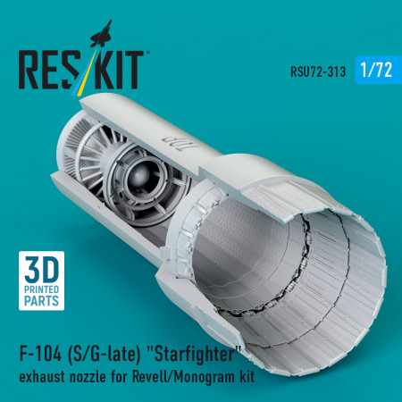 Shop F-104 (S/G-late) "Starfighter" exhaust nozzle for Revell/Monogram kit (3D Printed) (1/72) Scale Plastic Models Kits. Accessories and Resin Parts. Reskit online Store
