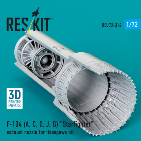 Shop F-104 (A, C, D, J, G) "Starfighter" exhaust nozzle for Hasegawa kit (3D Printed) (1/72) Scale Plastic Models Kits. Accessories and Resin Parts. Reskit online Store