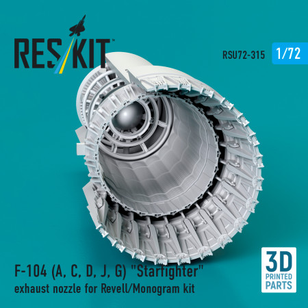 Shop F-104 (A, C, D, J, G) "Starfighter" exhaust nozzle for Revell/Monogram kit (3D Printed) (1/72) Scale Plastic Models Kits. Accessories and Resin Parts. Reskit online Store