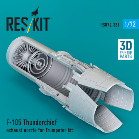 Shop F-105 Thunderchief exhaust nozzle for Trumpeter kit (3D Printed) (1/72) Scale Plastic Models Kits. Accessories and Resin Parts. Reskit online Store