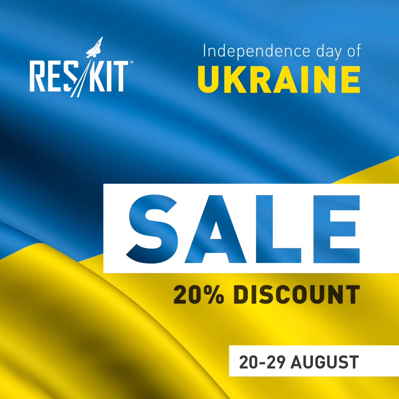 Big sale dedicated to the Independence Day of Ukraine!