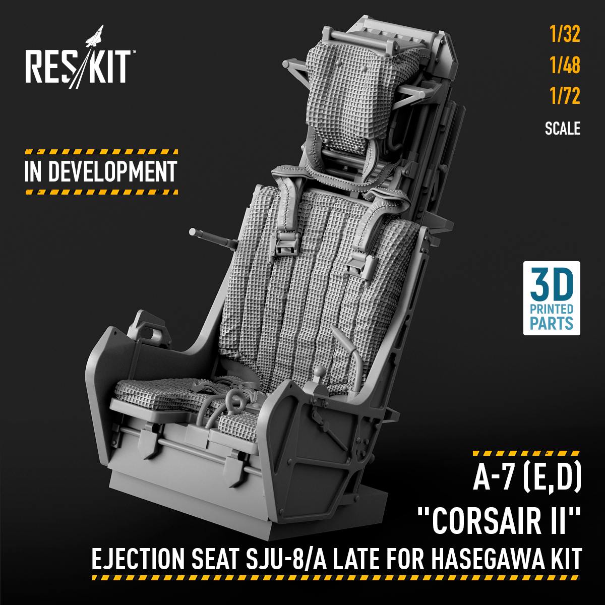 A-7 (E,D) "Corsair II" Ejection Seat SJU-8/A Late for Hasegawa Kit