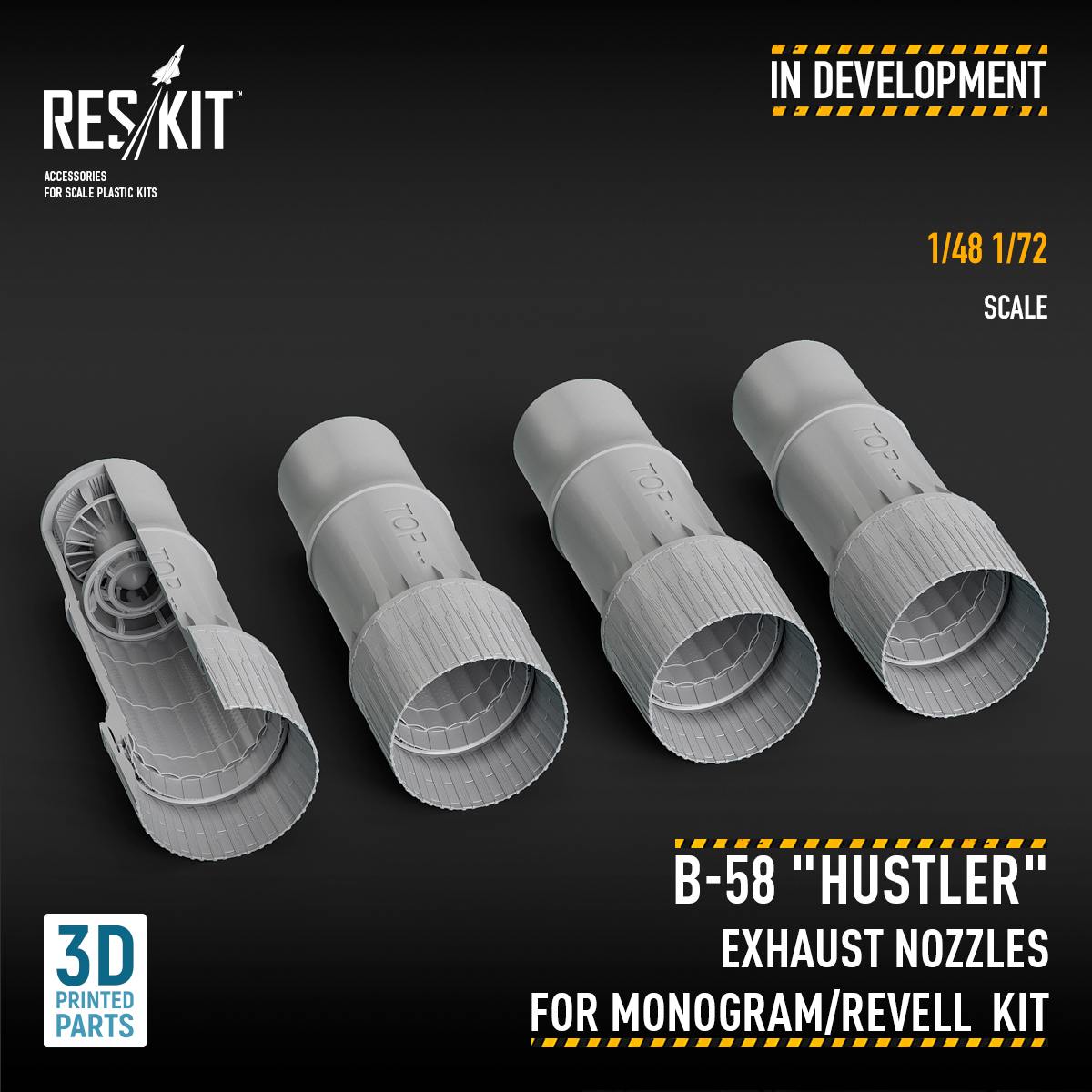 B-58 "Hustler" Exhaust Nozzles for Monogram/Revell Kits