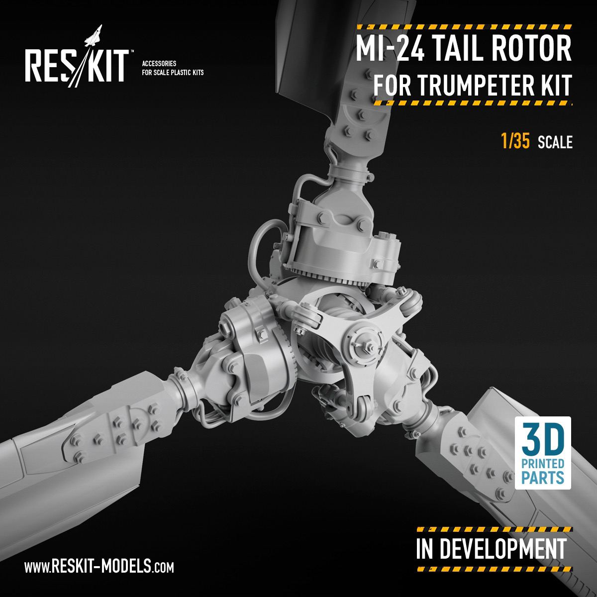 ResKit is delighted to announce that we are currently in the development phase of our 1/35 Mi-24 upgrade sets