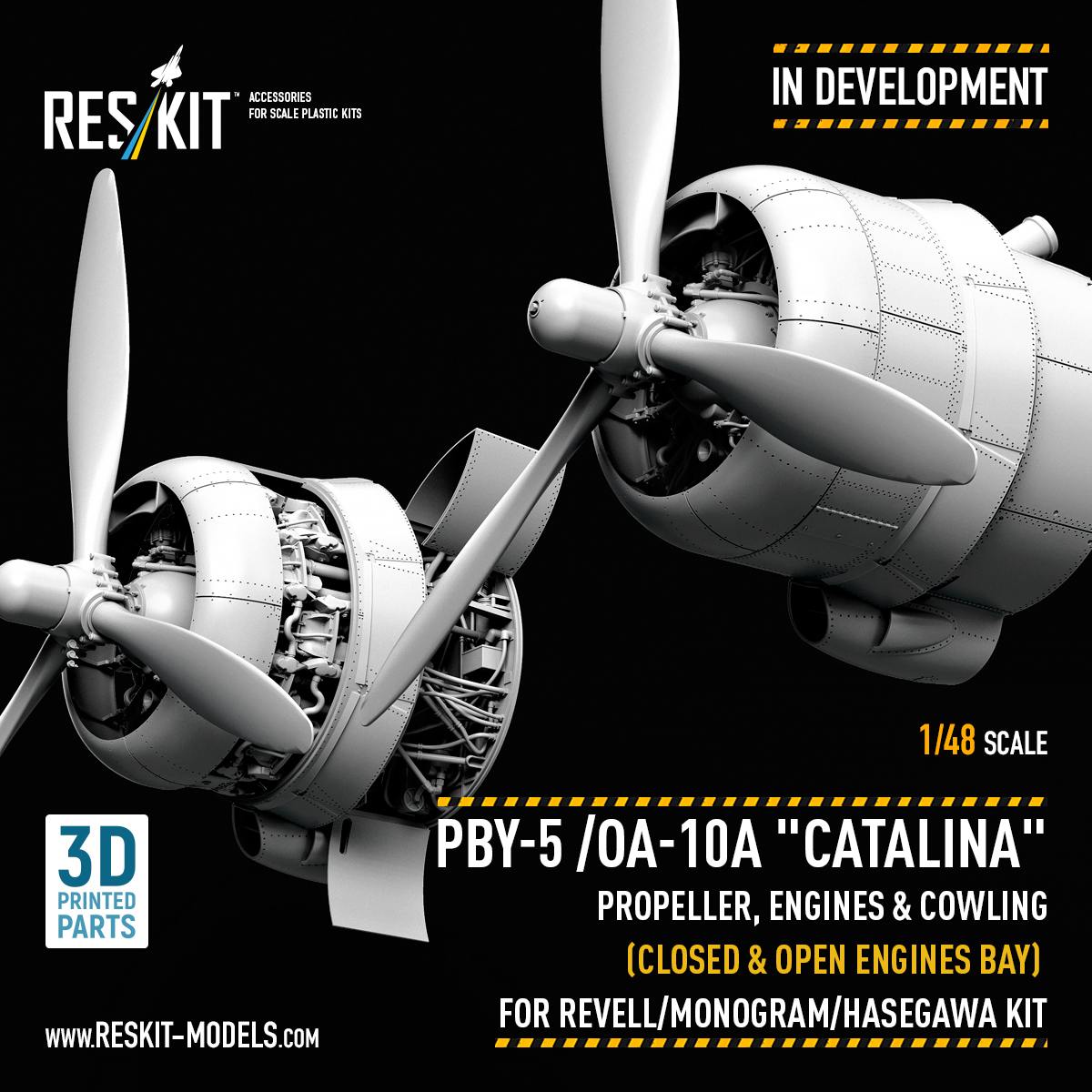 Propeller set for the legendary PBY-5 / OA-10A "Catalina" in 1/48 scale!