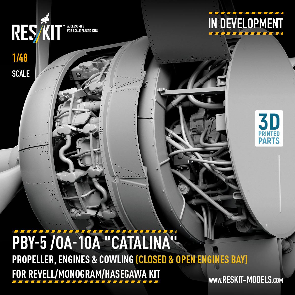 Propeller set for the legendary PBY-5 / OA-10A "Catalina" in 1/48 scale!