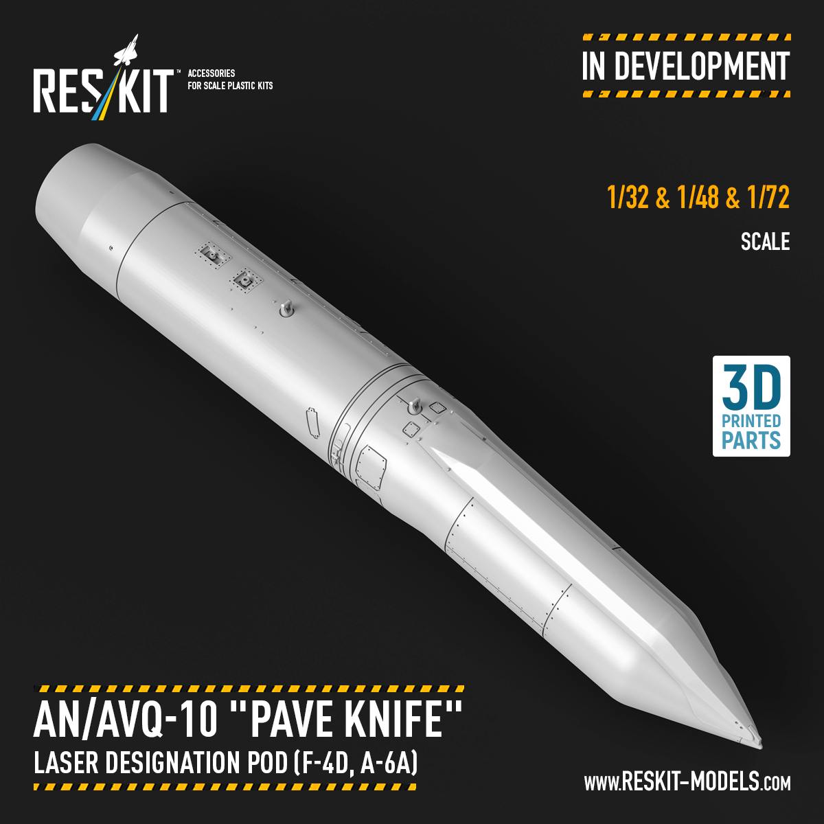 AN/AVQ-10 "PAVE KNIFE" laser designation pod for F-4D and A-6A