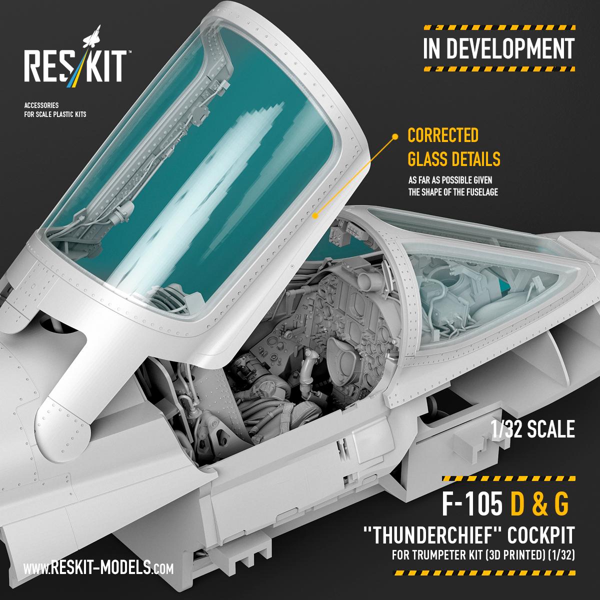 In Development: F-105D & F-105G "Thunderchief" Cockpit Sets (1/32)