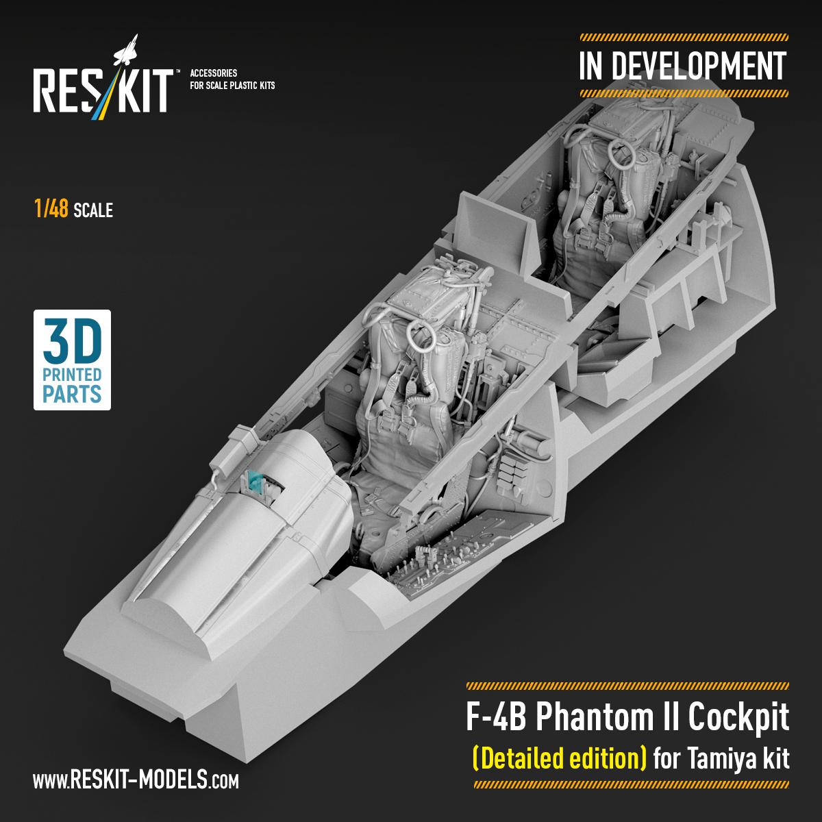Brand‑new F‑4B Phantom II Cockpit (Detailed Edition) in 1/48 scale is now in development