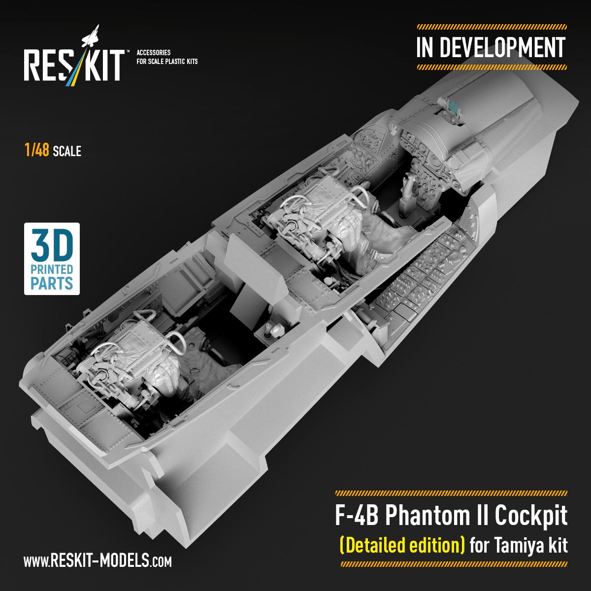 Brand‑new F‑4B Phantom II Cockpit (Detailed Edition) in 1/48 scale is now in development