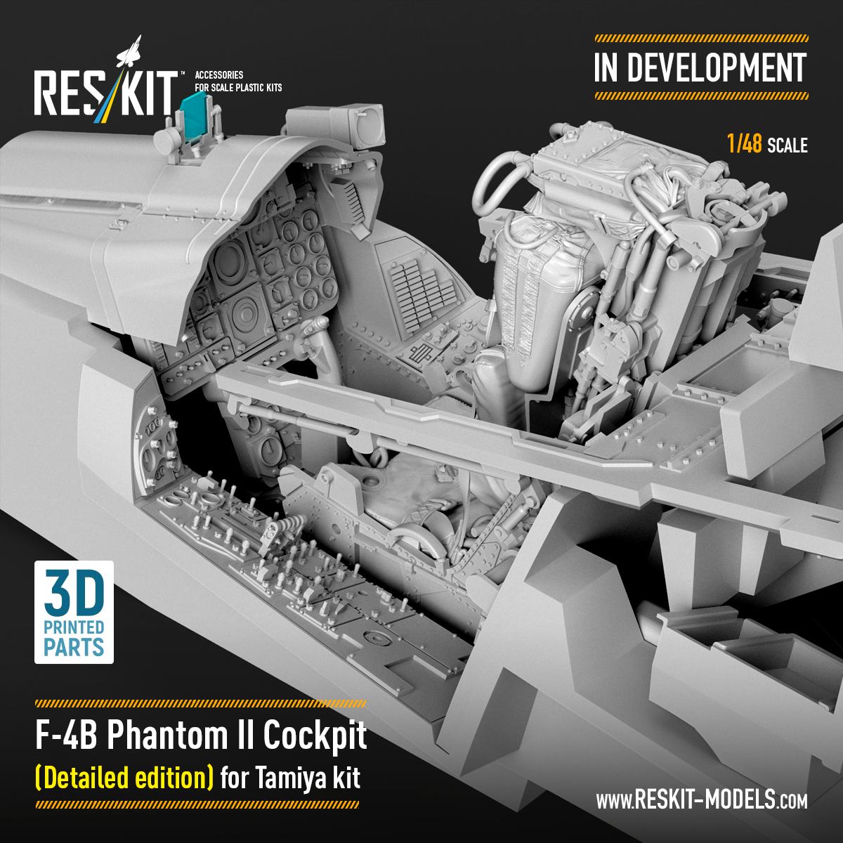Brand‑new F‑4B Phantom II Cockpit (Detailed Edition) in 1/48 scale is now in development