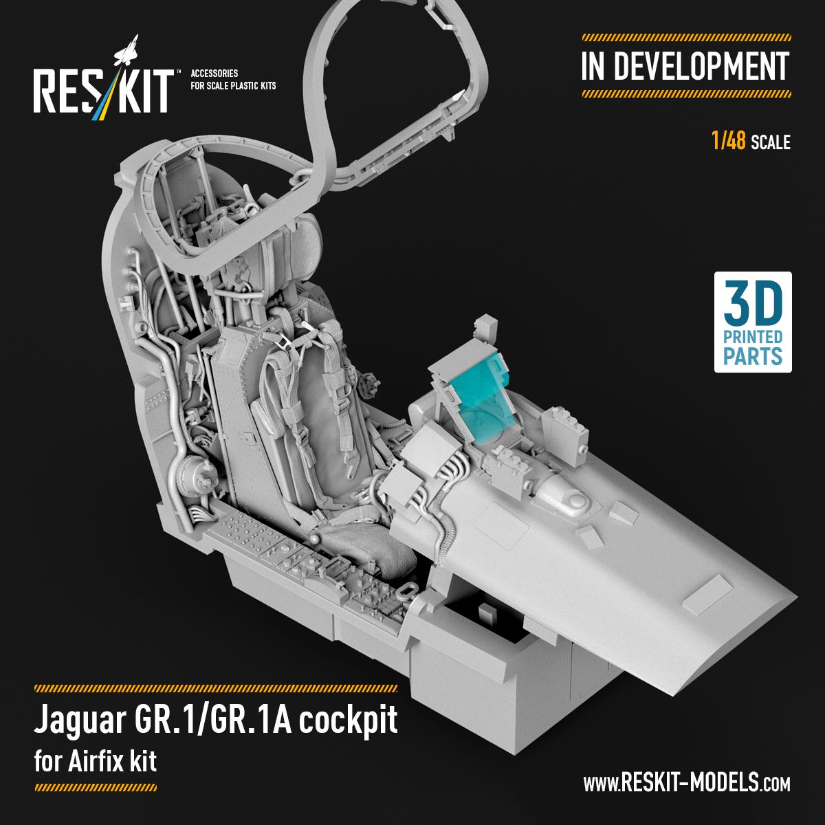 1/48 scale Jaguar GR.1/GR.1A cockpit set designed specifically for the new Airfix kit
