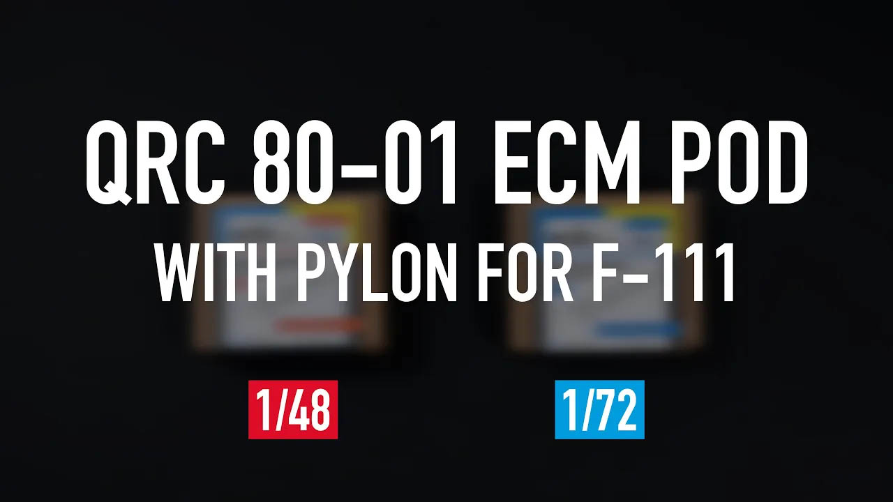 Видео QRC 80-01 ECM pod with pylon for F-111 (3D Printed) (1/48)