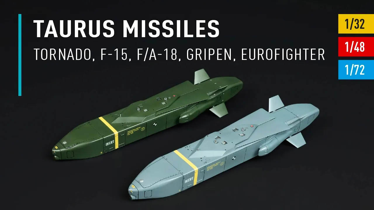 Видео TAURUS missiles (2 pcs) (3D Printed) (1/48)