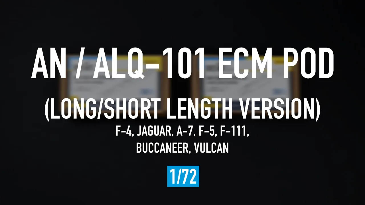 Видео AN/ALQ-101 ECM pod (long length version) (3D Printed) (1/72)