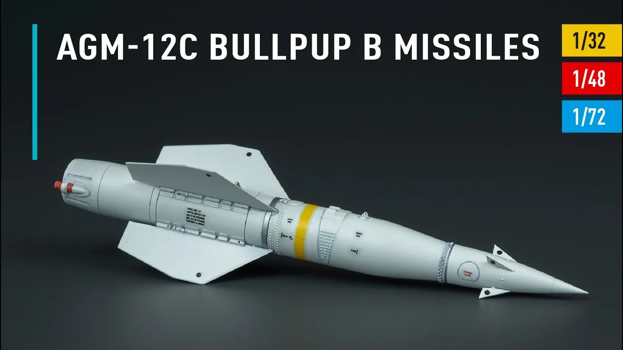 Видео AGM-12C Bullpup B missiles (2 pcs) (3D Printed) (1/72)