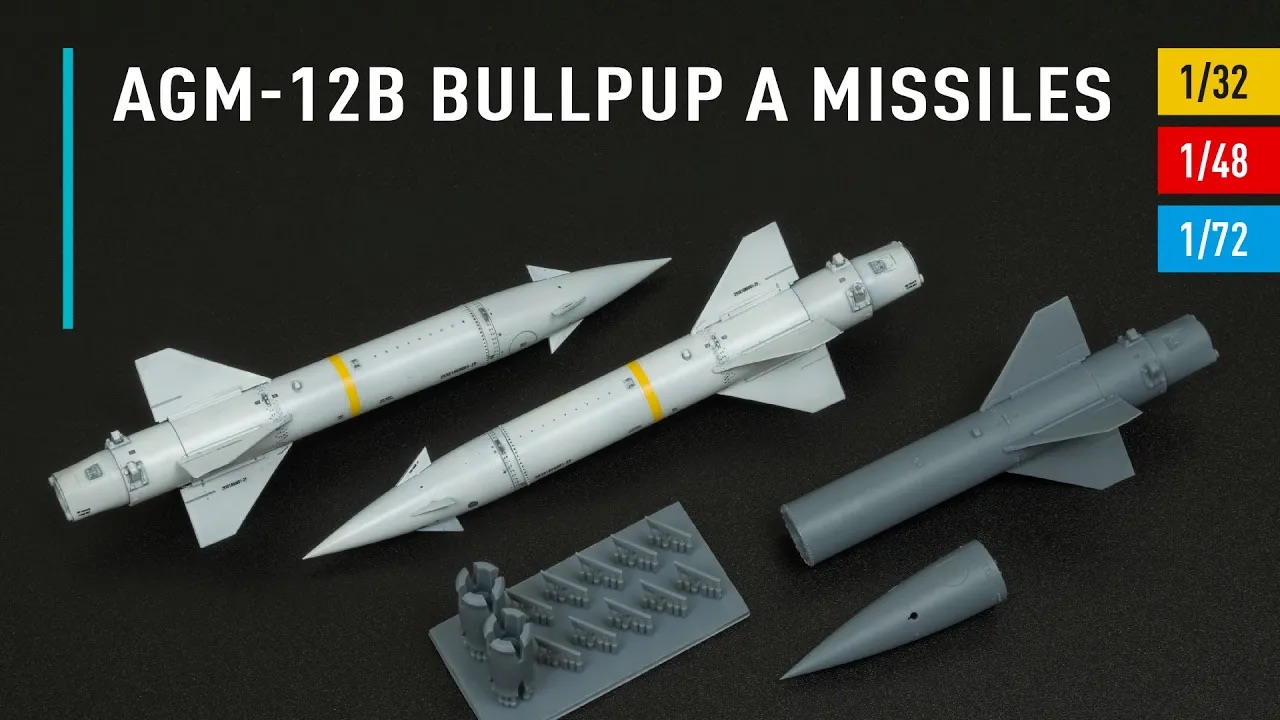 Видео AGM-12B Bullpup A missiles (2 pcs) (3D Printed) (1/72)