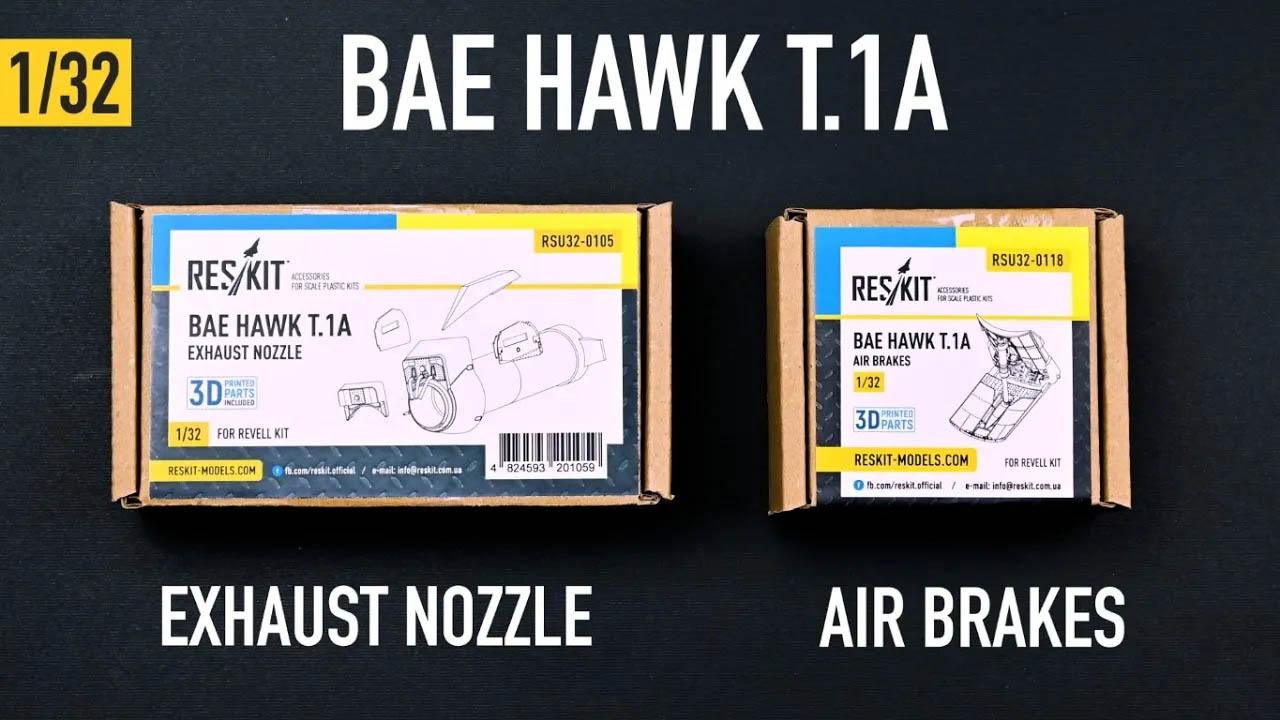 Видео BAe Hawk T.1A exhaust nozzle for Revell kit (1/32)
